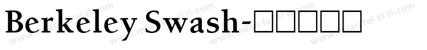 Berkeley Swash字体转换